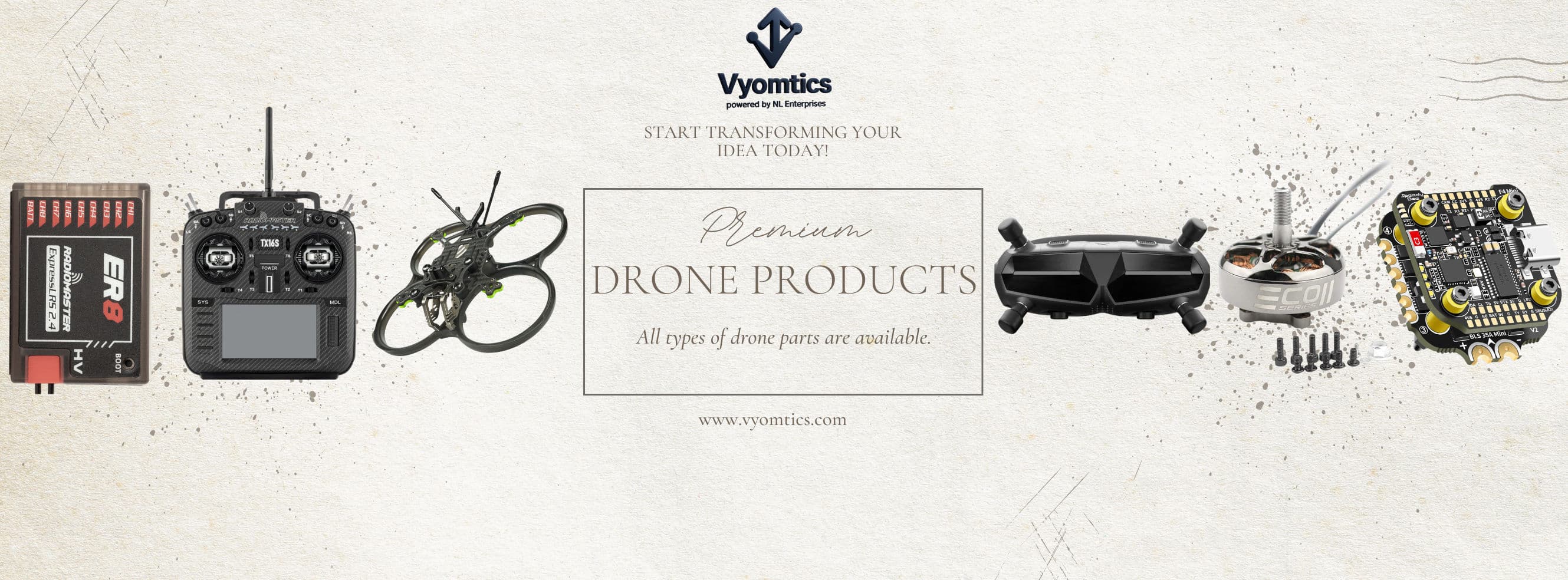 Building a drone requires several essential hardware components, including a frame (skeleton), motors (muscles), propellers (wings), a flight controller (brain), and a battery (heart). Advanced systems often add sensors like GPS for navigation and FPV gear for an immersive pilot's view.